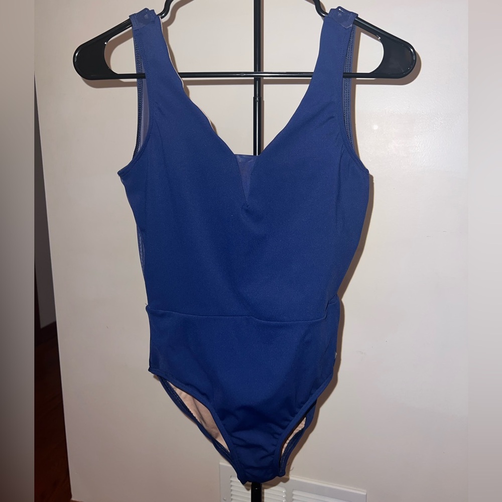 M2 Womens Plunging Back
Tank Leotard | Blue, Size M